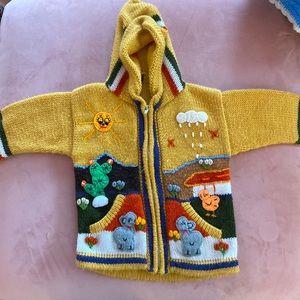 Whimsical alpaca hoodie